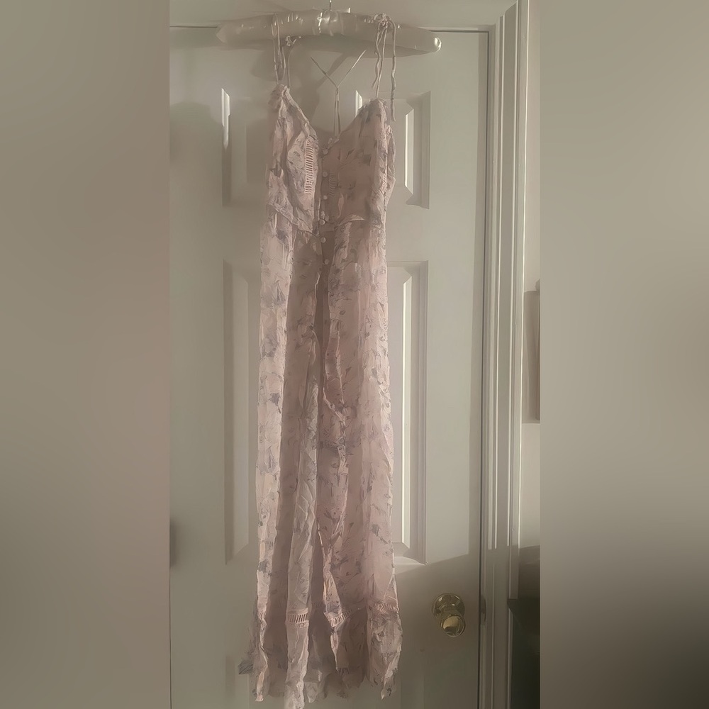 Anthropologie- Floral Sheer Duster - Picture 2 of 5